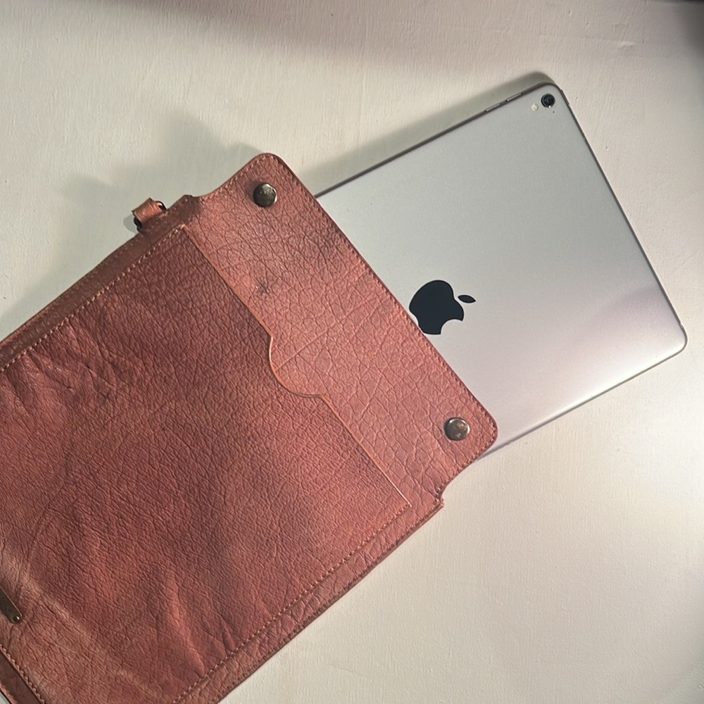 Free People Brown Leather Tablet Case - Picture 2 of 9